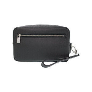 Louis Vuitton Taiga Black Leather Pochette Kasai Shoulder Bag